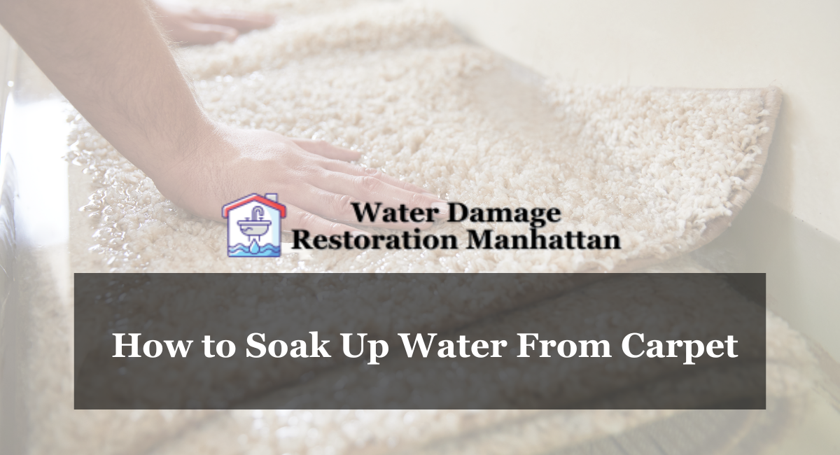 How to Soak Up Water From Carpet
